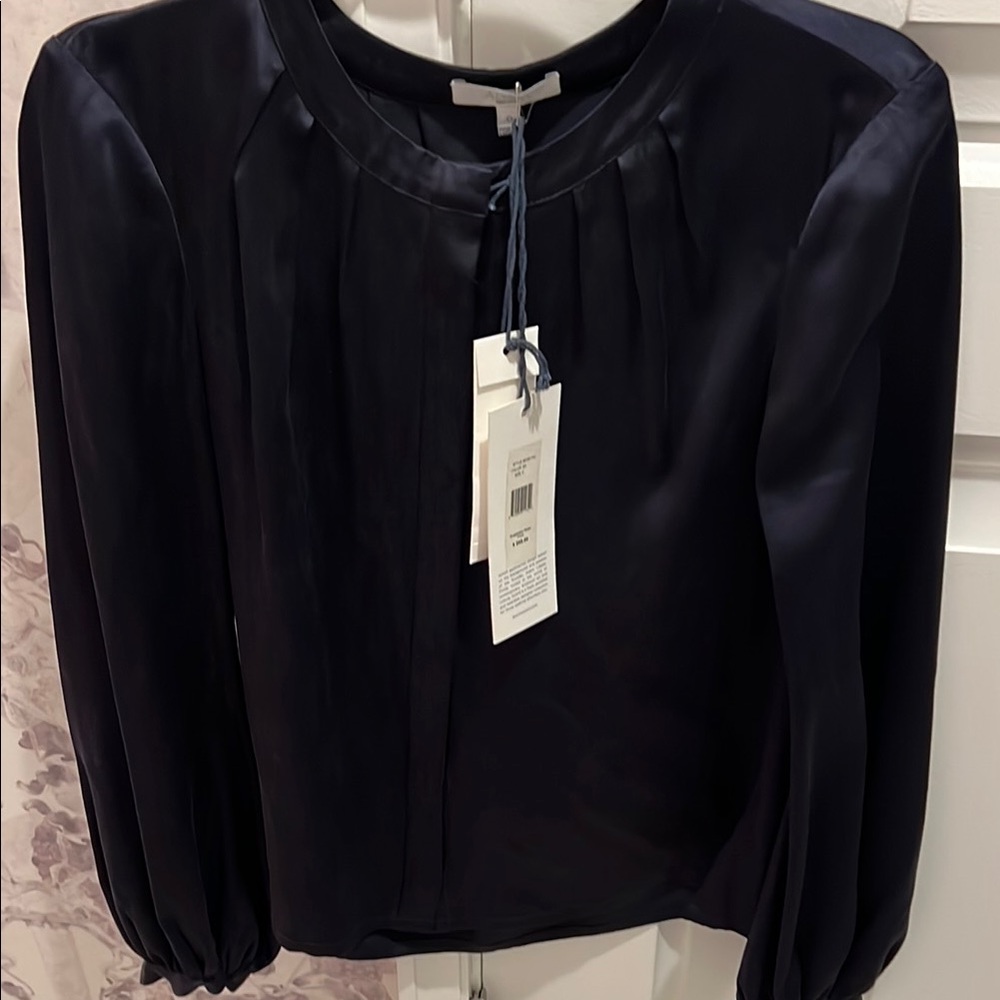 Elegant Navy Blouse
